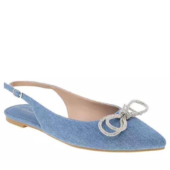 BCBGeneration Kristin Women's Pointed Toe Slingback Flats Sz 8, 8.5 - Picture 1 of 5